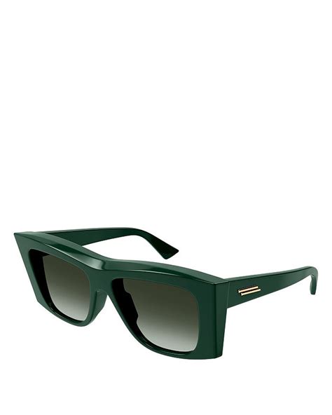 Bottega Veneta Edgy Square Sunglasses, 54mm.